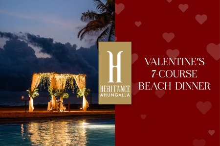 Valentine’s 7-Course Beach Dinner at Heritance Ahungalla